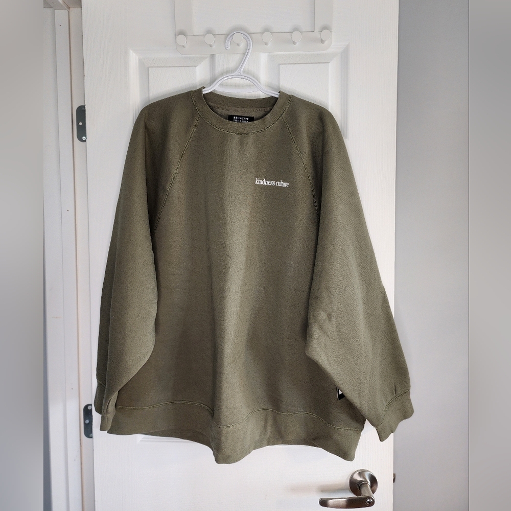 Oversized Brunette The Label Kindness Culture Sweatshirt